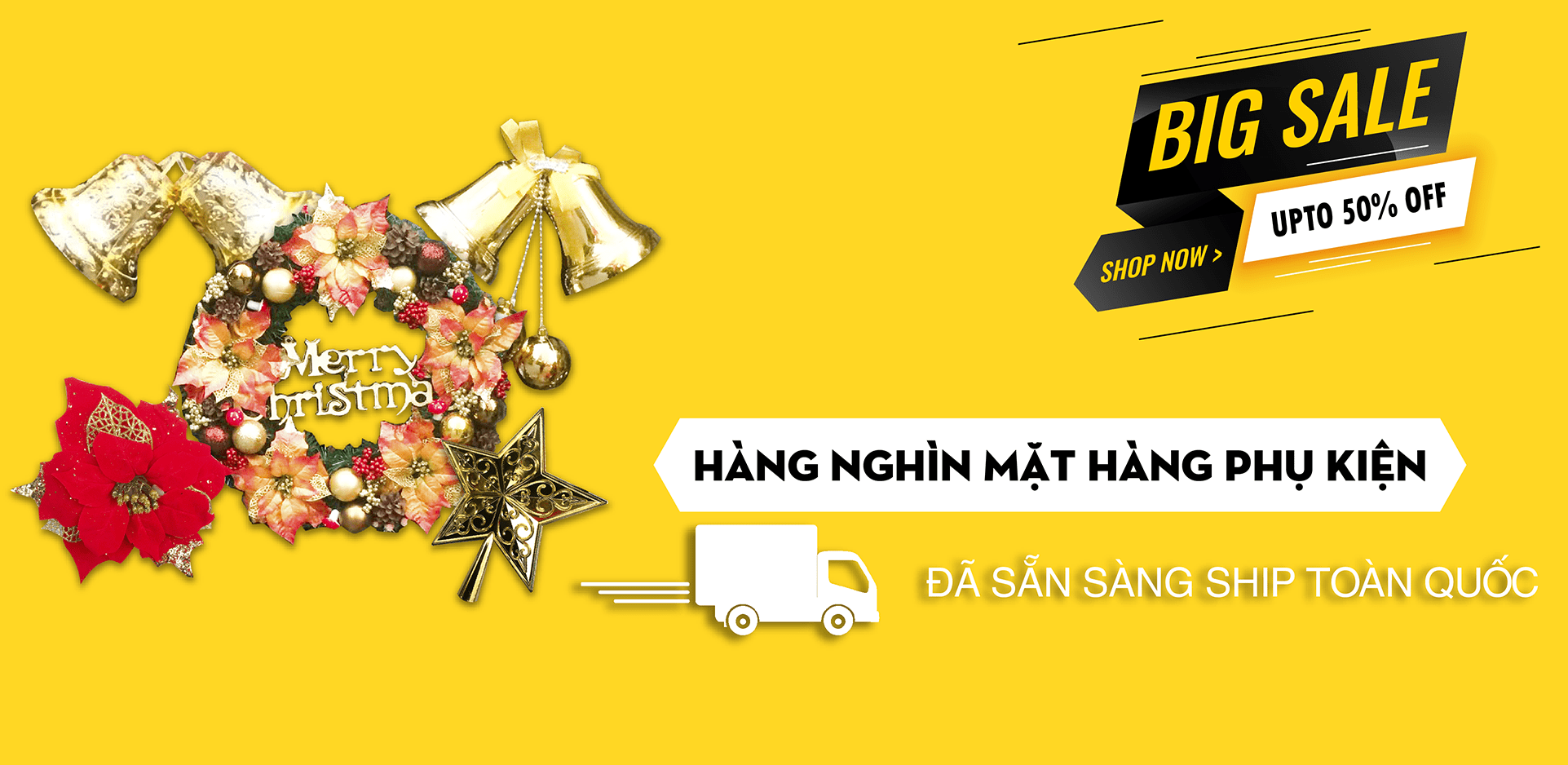 Banner trang chủ phụ kiện sale 50%