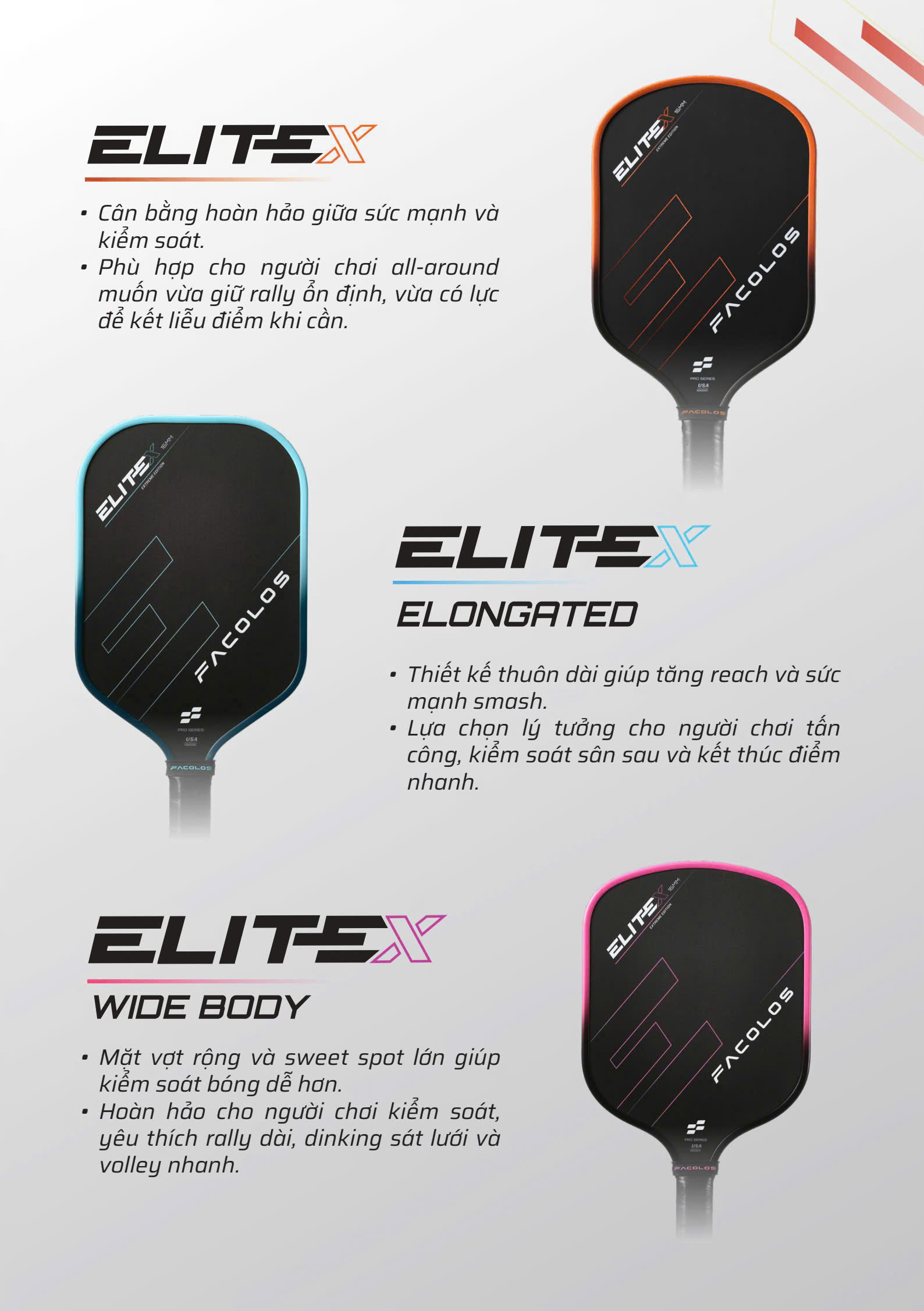 VỢT FACOLOS - ELITE X