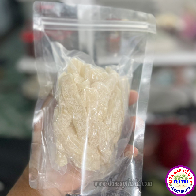 500gr Mứt Dừa Sáp Loại 3 - Vị Lá Dứa