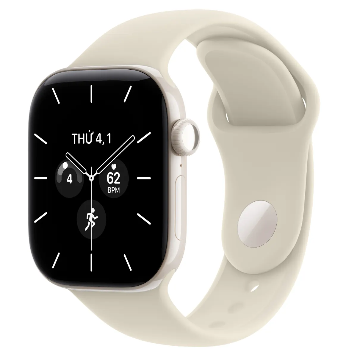 Apple Watch Series 12 42mm (5G) Viền Gốm Dây Cao Su Size S/M