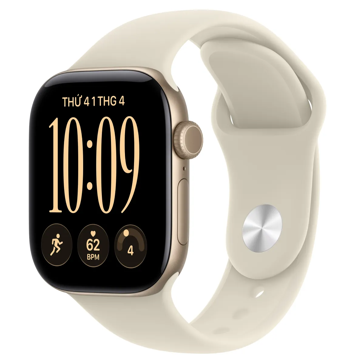 Apple Watch Series 12 42mm (5G) Viền Nhôm Dây Cao Su Size M/L
