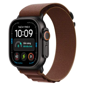 Apple Watch Ultra 4 49mm (5G) Viền Titan Dây Alphine Size M-L