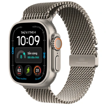 Apple Watch Ultra 4 49mm (5G) Viền Titan Dây Titan Size L