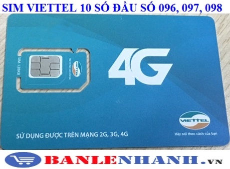 SIM VIETTEL 10 SỐ TÀI KHOẢN 0 ĐỒNG