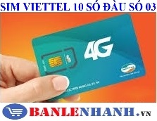 SIM VIETTEL 10 SỐ 03 TÀI KHOẢN 0 ĐỒNG