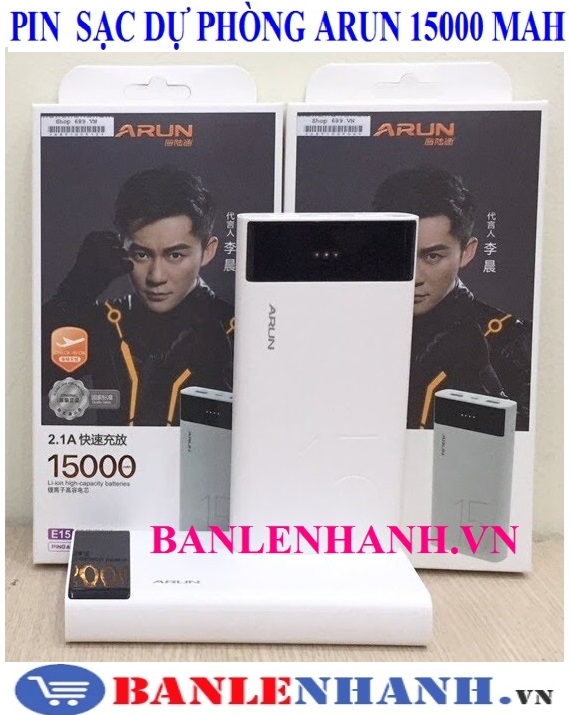 PIN SẠC DỰ PHÒNG ARUN 15000 MAH