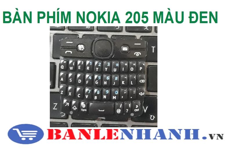 BÀN PHÍM NOKIA 205 MÀU ĐEN