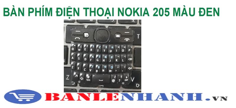 BÀN PHÍM ĐIỆN THOẠI NOKIA 208 MÀU ĐEN