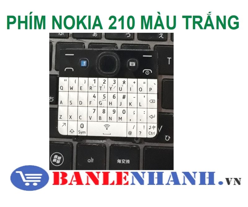 PHÍM NOKIA 210 MÀU TRẮNG