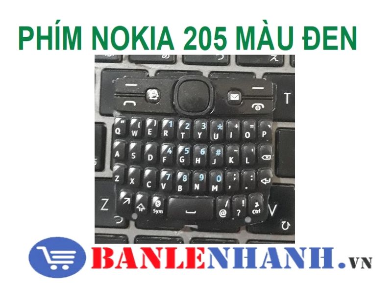 PHÍM NOKIA 205 MÀU ĐEN