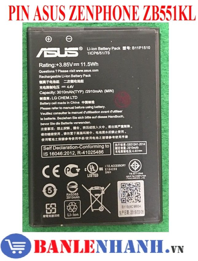 PIN ASUS ZENPHONE ZB551KL