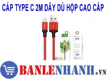 CÁP TYPE C 2M DÂY DÙ HỘP CAO CẤP