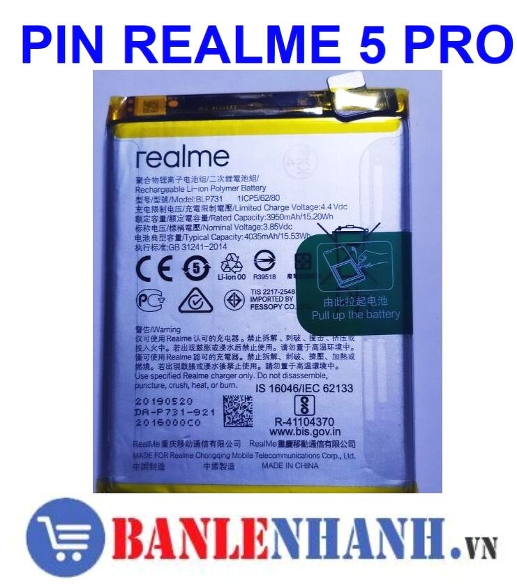 PIN REALME 5 PRO