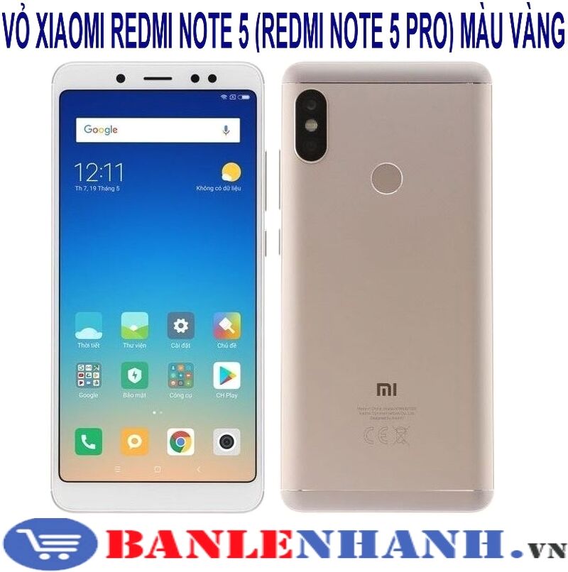 VỎ XIAOMI REDMI NOTE 5 (REDMI NOTE 5 PRO) MÀU VÀNG