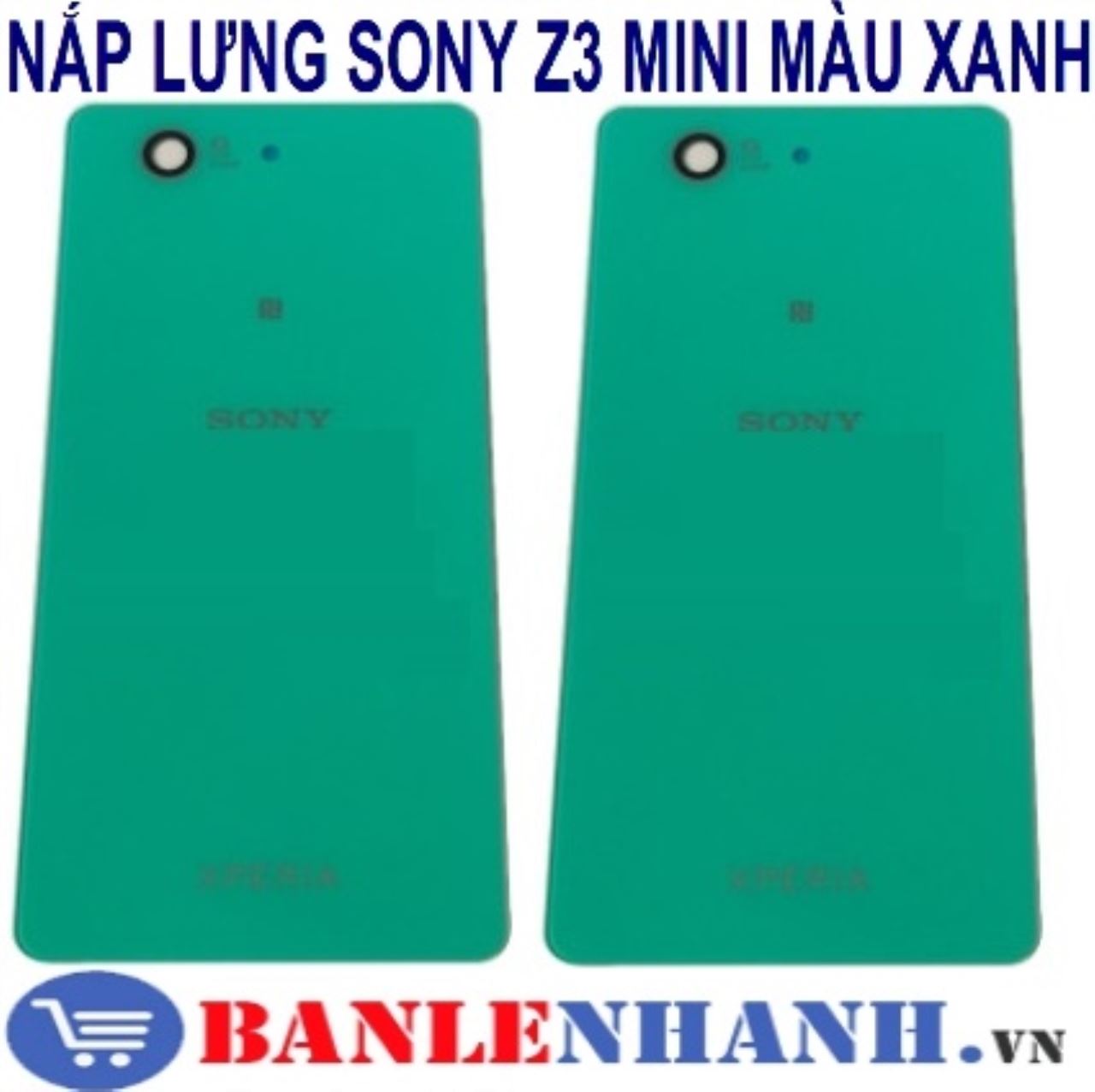 NẮP LƯNG SONY Z3 MINI MÀU XANH