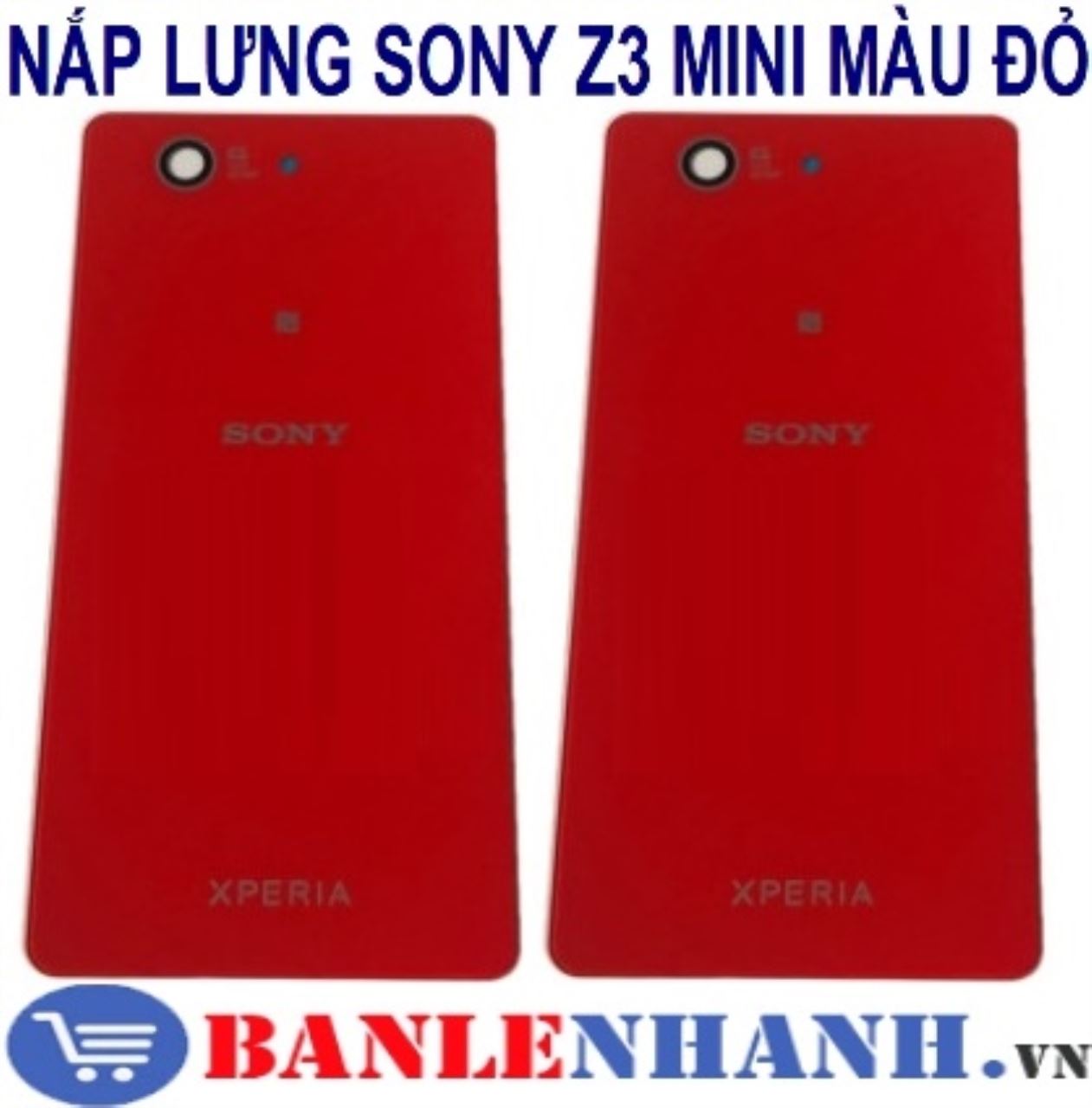 NẮP LƯNG SONY Z3 MINI MÀU ĐỎ