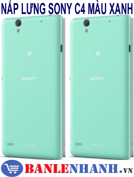 NẮP LƯNG SONY C4 MÀU XANH