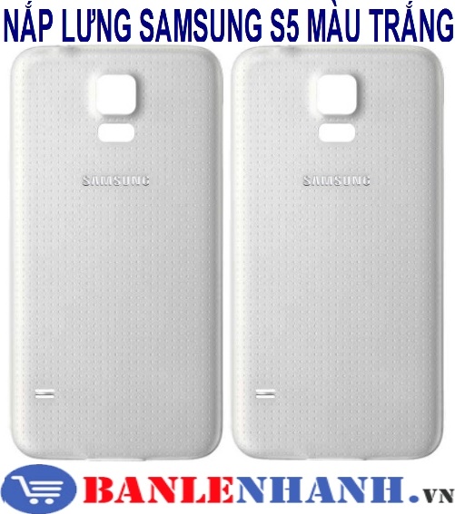 NẮP LƯNG SAMSUNG S5 MÀU TRẮNG