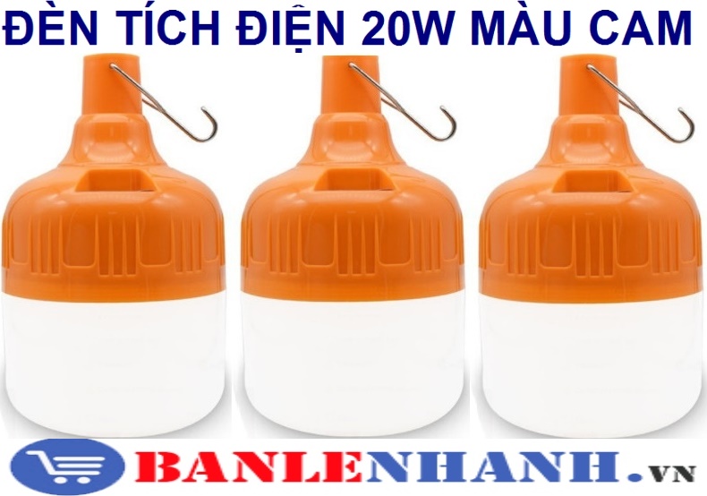 ĐÈN TÍCH ĐIỆN 20W MÀU CAM