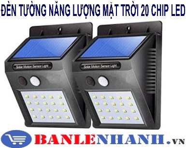 ĐÈN TƯỜNG NĂNG LƯỢNG MẶT TRỜI 20 CHIP LED