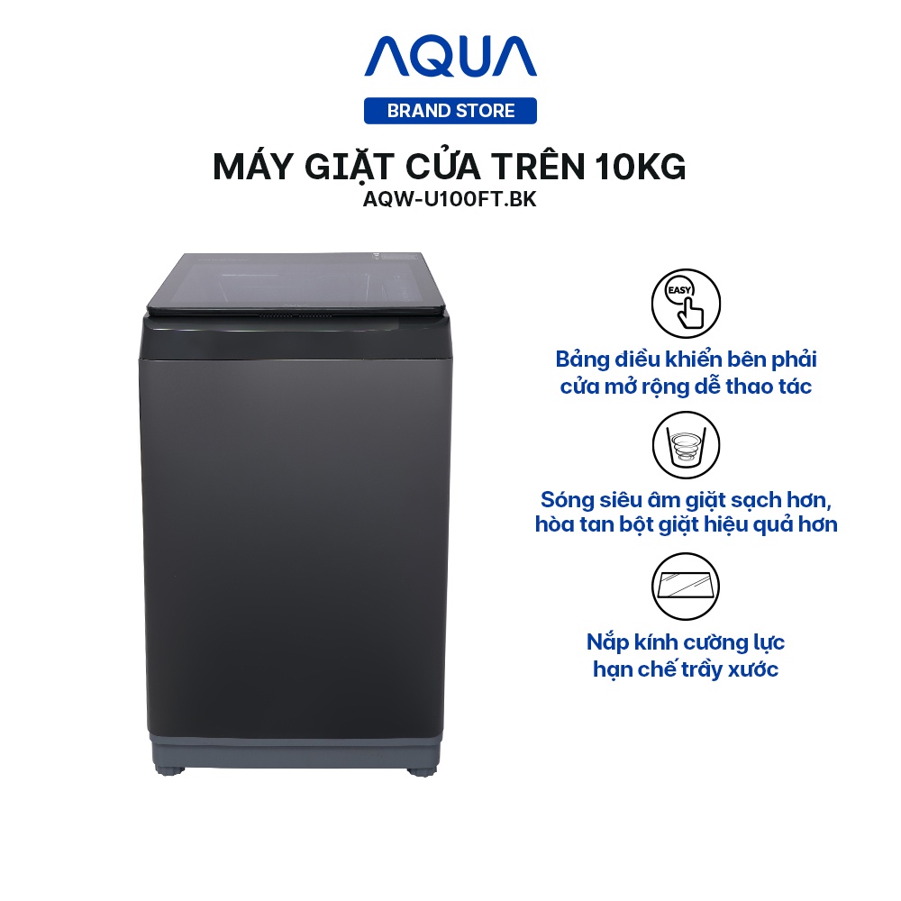 Máy Giặt Aqua 10 Kg AQW-U100FT (BK)