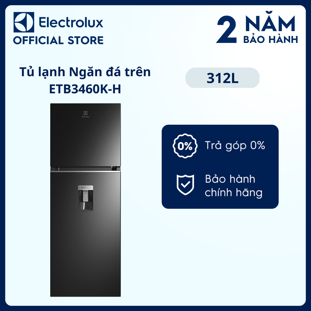 Tủ lạnh Electrolux Inverter 312 Lít ETB3460K-H