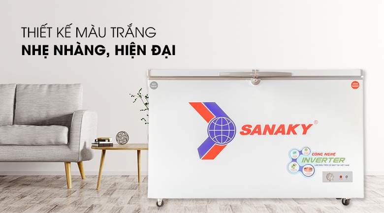 Tủ đông Inverter Sanaky 400 lít VH-4099W3