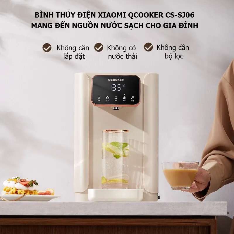 Bình thủy điện máy nước nóng lạnh để bàn Xiaomi Qcooker CS-SJ06 4L