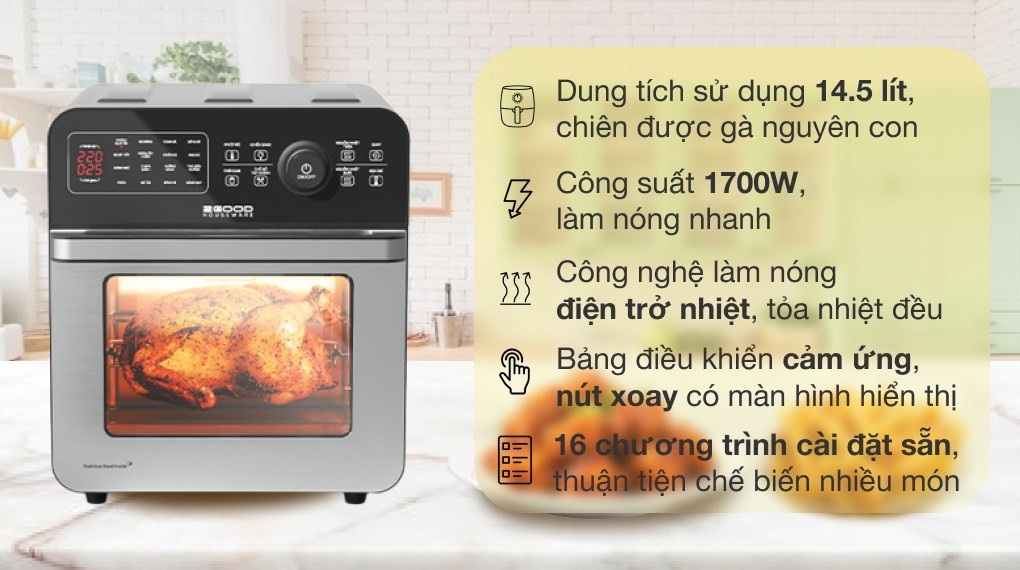 Lò chiên không dầu 2GOOD S20 14.5 lít