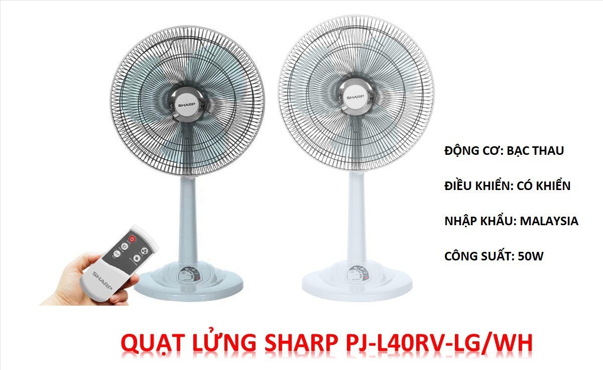 Quạt đứng Sharp PJ-L40RV-LG/WH