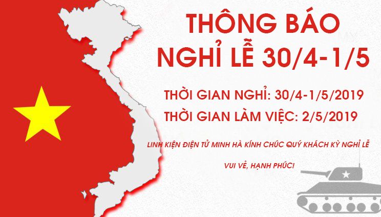 Thông báo nghỉ lễ 30/4-1/5