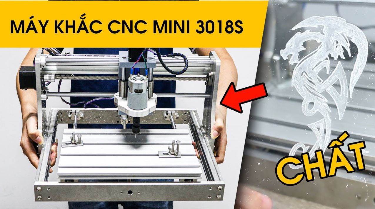 Trên tay máy CNC Mini 3018S - Vùng khắc rộng - Quá ngon-Banlinhkien