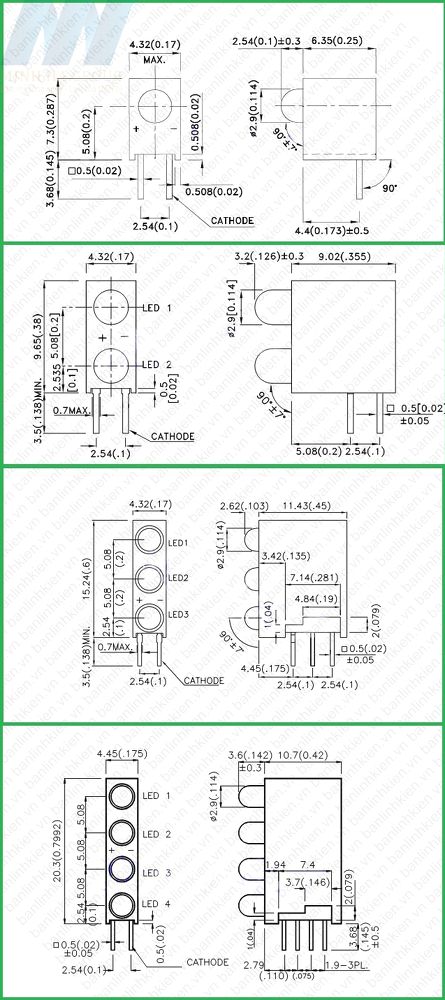 Đèn Báo 3 Led 1 Led Trắng DBL3-01W