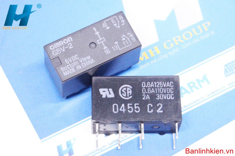 Relay 5V2A 8 Chân G5V-2-5VDC