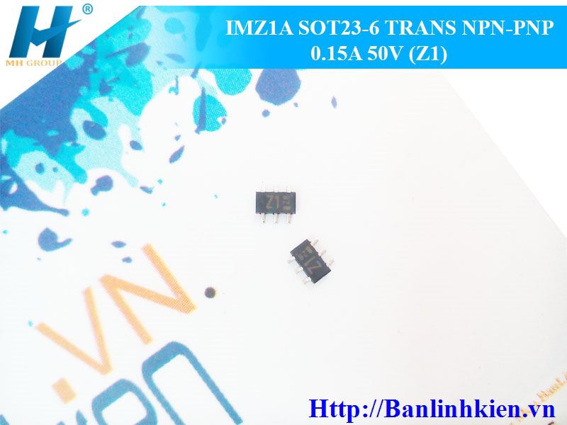 IMZ1A SOT23-6 TRANS NPN-PNP 0.15A 50V (Z1)