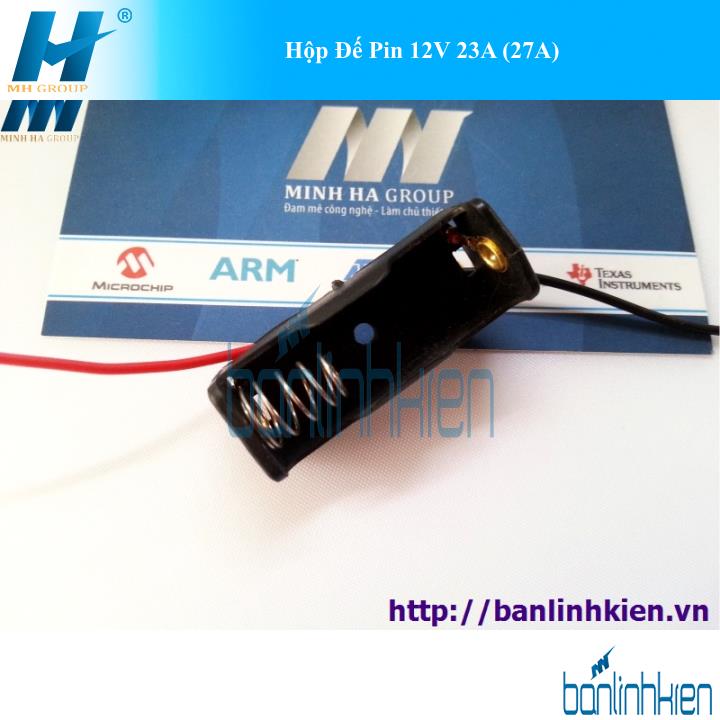 Hộp Đế Pin 12V 23A (27A)