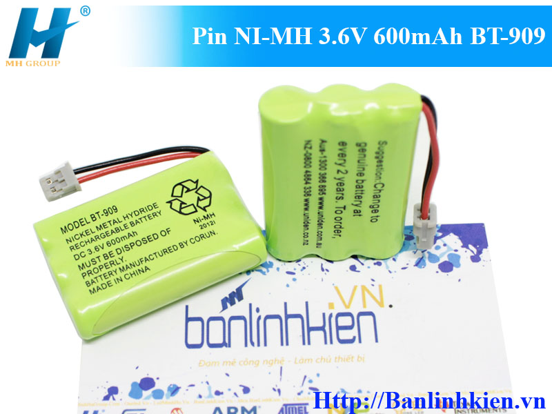 Pin Ni-MH 3.6V 600mAh BT-909