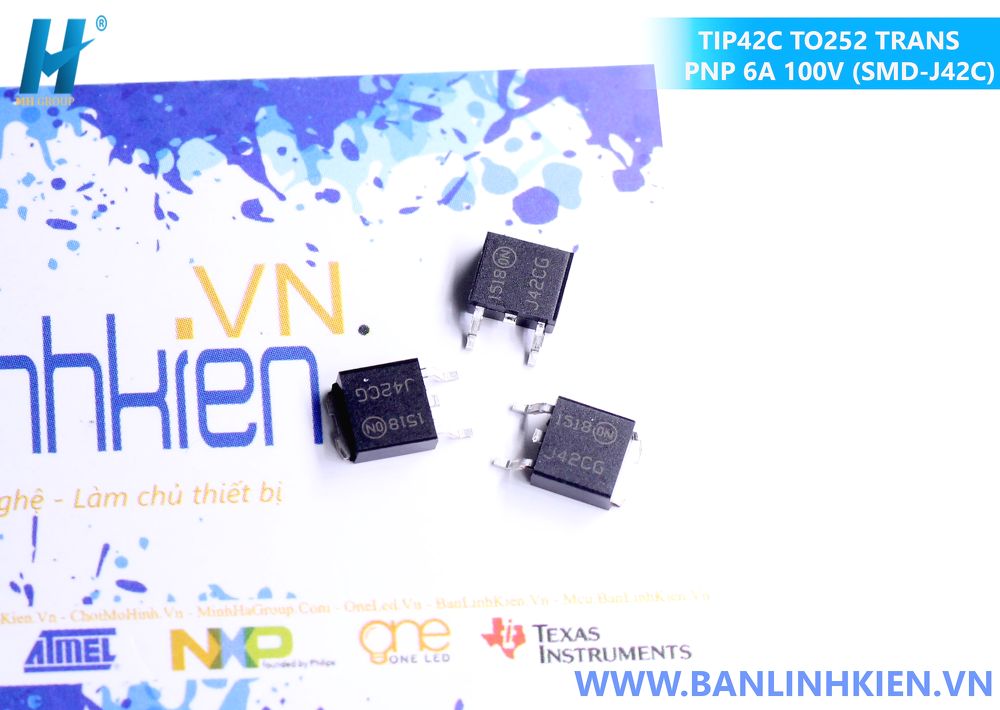 TIP42C TO252 TRANS PNP 6A 100V (SMD-J42C)