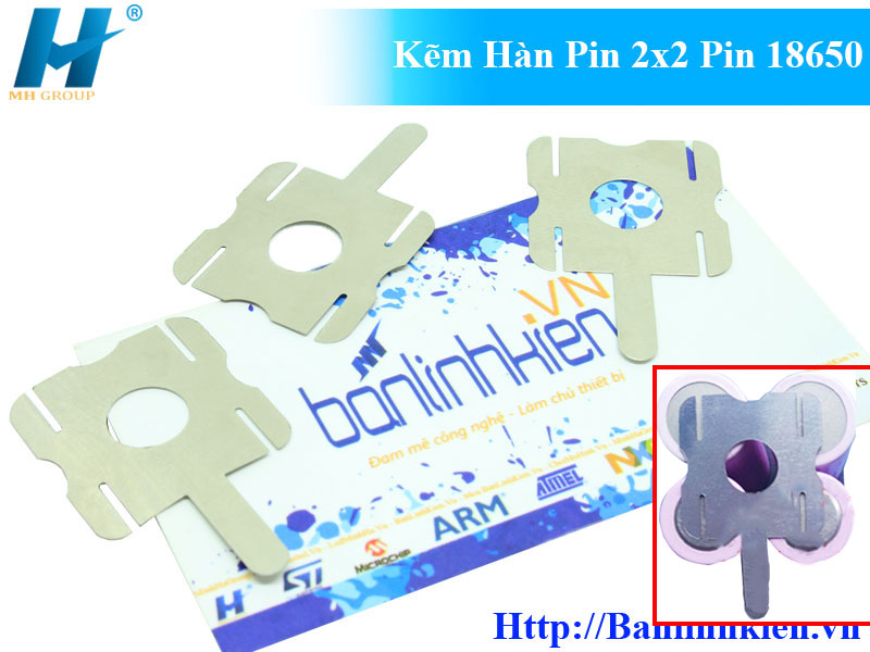 Kẽm Hàn Pin 2x2 Pin 18650