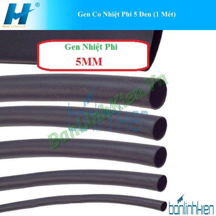 Gen Co Nhiệt Phi 5 Đen (1m)