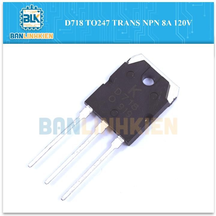 D718 TO247 TRANS NPN 8A 120V