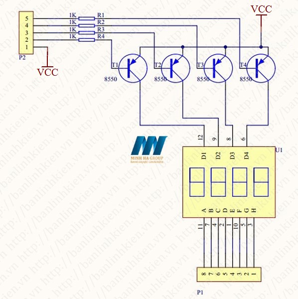 Module Led 7 0.36 4 Số Anot