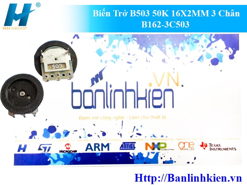 Biến Trở B503 50K 16X2MM 3 Chân B162-3C503