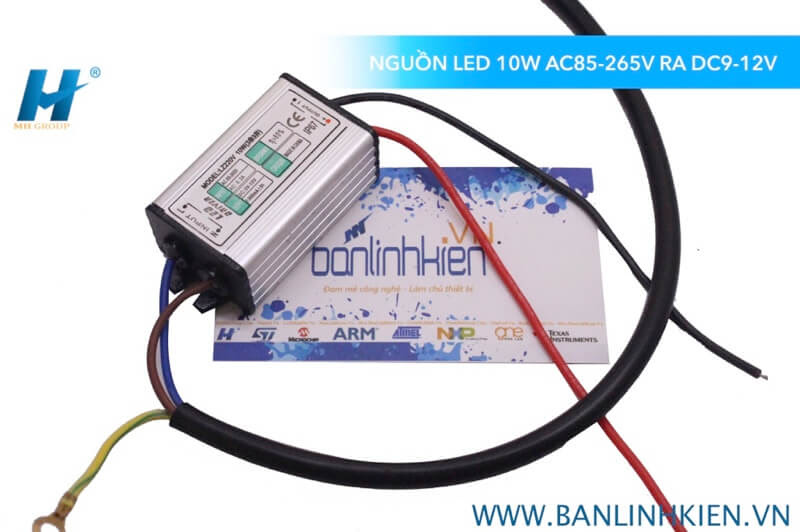 [TL] Nguồn LED 10W AC85-265V Ra DC9-12V