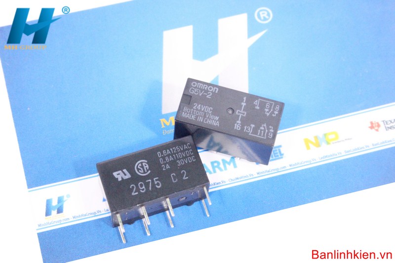 Relay 24V2A 8 Chân G5V-2-24VDC