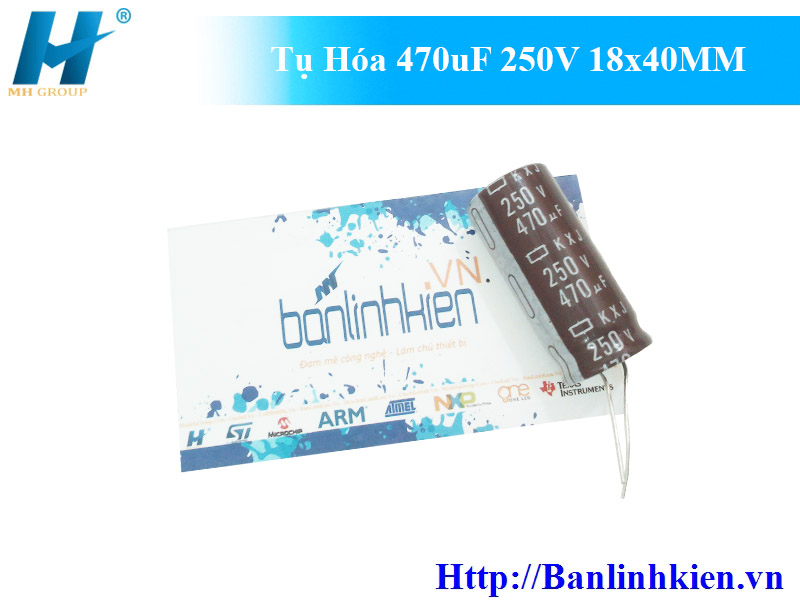 Tụ Hóa 470uF 250V 18x40MM