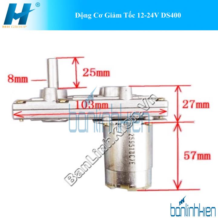 Động Cơ Giảm Tốc 12-24V DS400