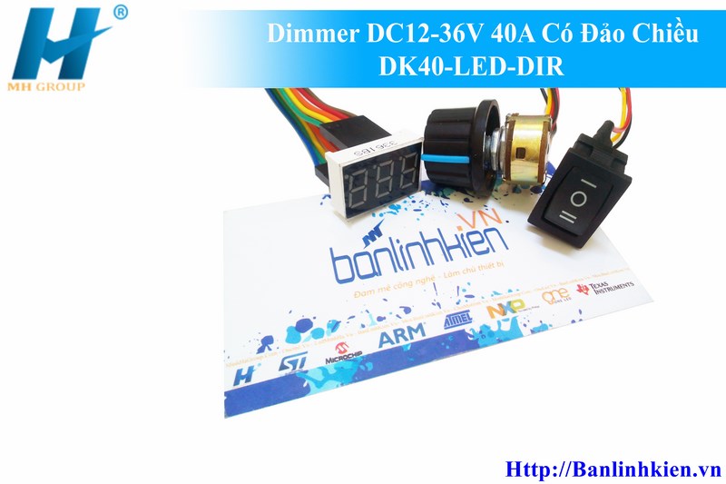 Dimmer DC12-36V 40A Có Đảo Chiều DK40-LED-DIR