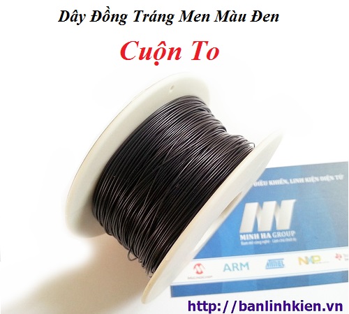 Dây Đồng Tráng Men Màu Đen (Cuộn To)