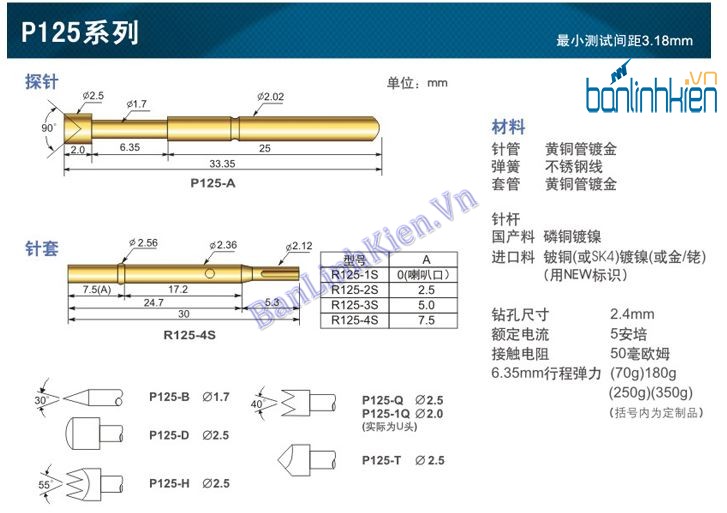 Kim Test Mạch P125-B1